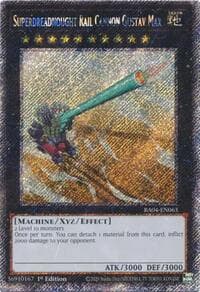 Superdreadnought Rail Cannon Gustav Max (Platinum Secret Rare) - Quarter Century Stampede - YuGiOh card