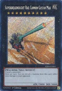 Superdreadnought Rail Cannon Gustav Max (Secret Rare) - Quarter Century Stampede - YuGiOh card