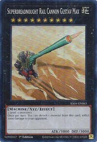 Superdreadnought Rail Cannon Gustav Max - Quarter Century Stampede - YuGiOh card