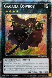 Gagaga Cowboy (Platinum Secret Rare) - Quarter Century Stampede - YuGiOh card