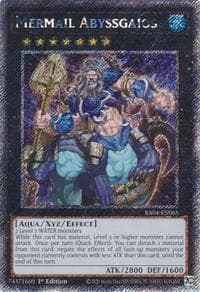 Mermail Abyssgaios (Platinum Secret Rare) - Quarter Century Stampede - YuGiOh card