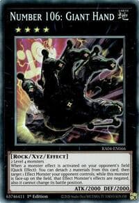 Number 106: Giant Hand (PCR) - Quarter Century Stampede - YuGiOh card