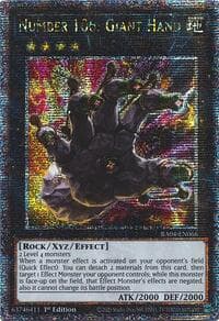 Number 106: Giant Hand (Quarter Century Secret Rare) - Quarter Century Stampede - YuGiOh card