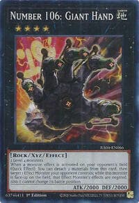 Number 106: Giant Hand - Quarter Century Stampede - YuGiOh card