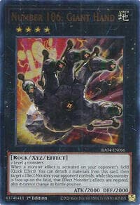Number 106: Giant Hand (UR) - Quarter Century Stampede - YuGiOh card
