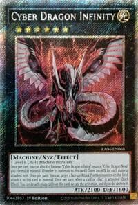 Cyber Dragon Infinity (Platinum Secret Rare) - Quarter Century Stampede - YuGiOh card