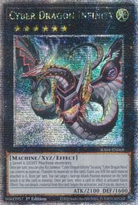 Cyber Dragon Infinity (Alternate Art) (Quarter Century Secret Rare) - Quarter Century Stampede - YuGiOh card
