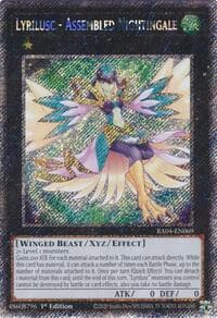 Lyrilusc - Assembled Nightingale (Platinum Secret Rare) - Quarter Century Stampede - YuGiOh card