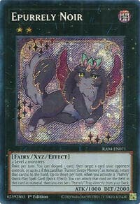 Epurrely Noir (Secret Rare) - Quarter Century Stampede - YuGiOh card