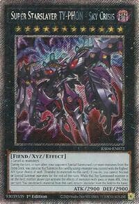 Super Starslayer TY-PHON - Sky Crisis (Platinum Secret Rare) - Quarter Century Stampede - YuGiOh card