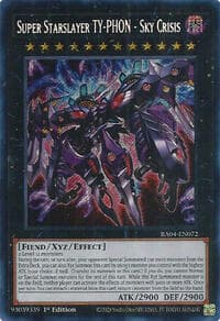 Super Starslayer TY-PHON - Sky Crisis (Secret Rare) - Quarter Century Stampede - YuGiOh card