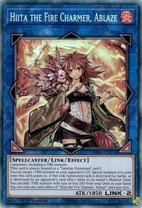 Hiita the Fire Charmer, Ablaze (PCR) - Quarter Century Stampede - YuGiOh card