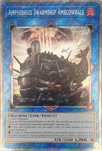 Amphibious Swarmship Amblowhale (Platinum Secret Rare) - Quarter Century Stampede - YuGiOh card