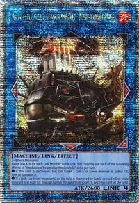 Amphibious Swarmship Amblowhale (Quarter Century Secret Rare) - Quarter Century Stampede - YuGiOh card