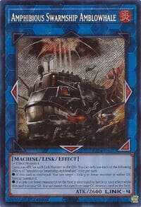 Amphibious Swarmship Amblowhale (Secret Rare) - Quarter Century Stampede - YuGiOh card