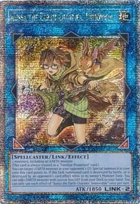 Aussa the Earth Charmer, Immovable (Quarter Century Secret Rare) - Quarter Century Stampede - YuGiOh card