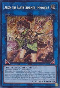 Aussa the Earth Charmer, Immovable (Secret Rare) - Quarter Century Stampede - YuGiOh card