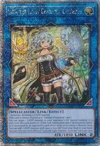 Lyna the Light Charmer, Lustrous (Quarter Century Secret Rare) - Quarter Century Stampede - YuGiOh card