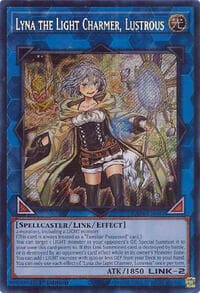 Lyna the Light Charmer, Lustrous (Secret Rare) - Quarter Century Stampede - YuGiOh card