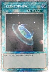 Terraforming (Platinum Secret Rare) - Quarter Century Stampede - YuGiOh card