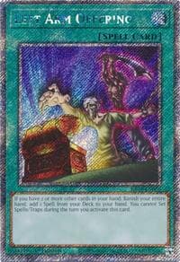 Left Arm Offering (Platinum Secret Rare) - Quarter Century Stampede - YuGiOh card