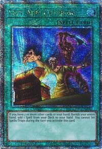 Left Arm Offering (Quarter Century Secret Rare) - Quarter Century Stampede - YuGiOh card
