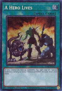 A Hero Lives (Secret Rare) - Quarter Century Stampede - YuGiOh card