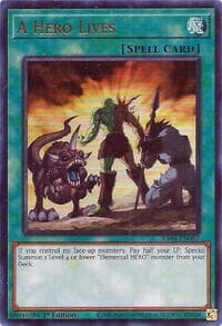 A Hero Lives (UR) - Quarter Century Stampede - YuGiOh card
