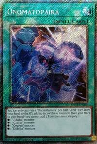 Onomatopaira (Platinum Secret Rare) - Quarter Century Stampede - YuGiOh card