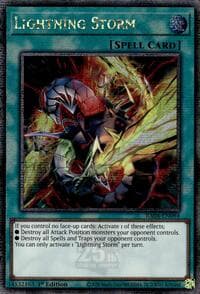 Lightning Storm (New Art) (Quarter Century Secret Rare) - Quarter Century Stampede - YuGiOh card