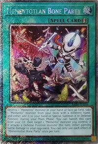Mementotlan Bone Party (Platinum Secret Rare) - Quarter Century Stampede - YuGiOh card