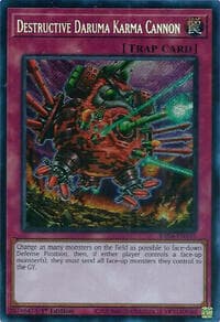 Destructive Daruma Karma Cannon (Secret Rare) - Quarter Century Stampede - YuGiOh card