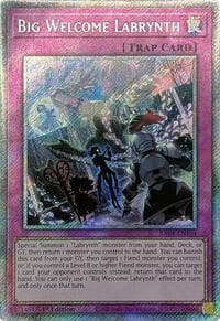 Big Welcome Labrynth (Platinum Secret Rare) - Quarter Century Stampede - YuGiOh card