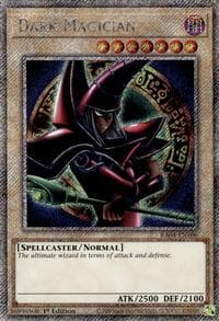 Dark Magician (Arkana) (Platinum Secret Rare) - Quarter Century Stampede - YuGiOh card