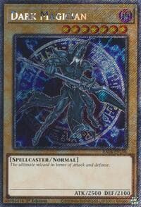 Dark Magician (7th Art) (Platinum Secret Rare) - Quarter Century Stampede - YuGiOh card