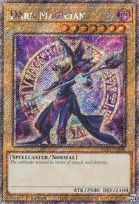 Dark Magician (8th Art) (Platinum Secret Rare) - Quarter Century Stampede - YuGiOh card
