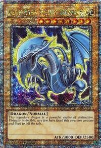 Blue-Eyes White Dragon (7th Art) (Quarter Century Secret Rare) - Quarter Century Stampede - YuGiOh card