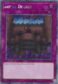 Royal Decree (Platinum Secret Rare) - Quarter Century Stampede - YuGiOh card
