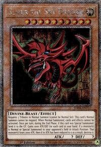 Slifer the Sky Dragon (Platinum Secret Rare) - Quarter Century Stampede - YuGiOh card