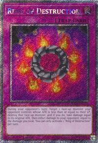 Ring of Destruction (Platinum Secret Rare) - Quarter Century Stampede - YuGiOh card