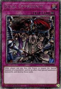 Royal Oppression (Platinum Secret Rare) - Quarter Century Stampede - YuGiOh card