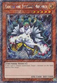 Zaborg the Thunder Monarch (Platinum Secret Rare) - Quarter Century Stampede - YuGiOh card