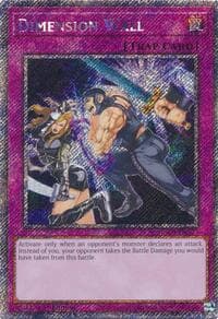 Dimension Wall (Platinum Secret Rare) - Quarter Century Stampede - YuGiOh card