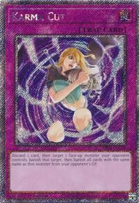 Karma Cut (Platinum Secret Rare) - Quarter Century Stampede - YuGiOh card
