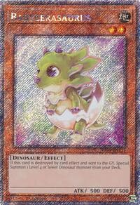 Babycerasaurus (Platinum Secret Rare) - Quarter Century Stampede - YuGiOh card