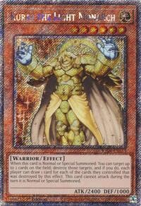 Kuraz the Light Monarch (Platinum Secret Rare) - Quarter Century Stampede - YuGiOh card