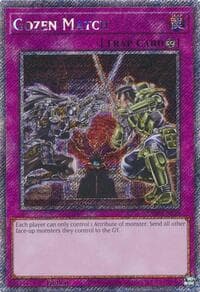 Gozen Match (Platinum Secret Rare) - Quarter Century Stampede - YuGiOh card