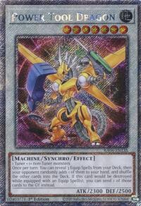 Power Tool Dragon (Platinum Secret Rare) - Quarter Century Stampede - YuGiOh card