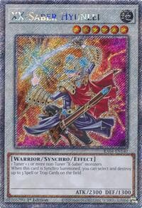 XX-Saber Hyunlei (Platinum Secret Rare) - Quarter Century Stampede - YuGiOh card