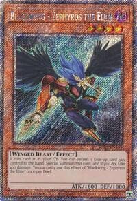 Blackwing - Zephyros the Elite (Platinum Secret Rare) - Quarter Century Stampede - YuGiOh card